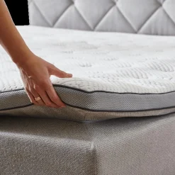 Boxspring MUNCHEN zilver 160x200