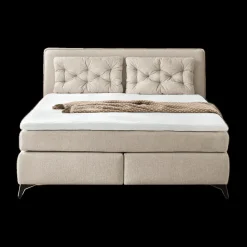 Boxspring NIEUWEGEIN 180x200 Chenille Beige