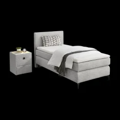 Boxspring URK Stof 369/09 Grijs 90x200
