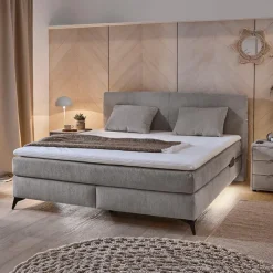 Boxspring WIJDEWEREN Grijs 180x200