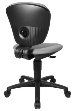 Bureaustoel HIGH KID Zwart/Lichtgrijs