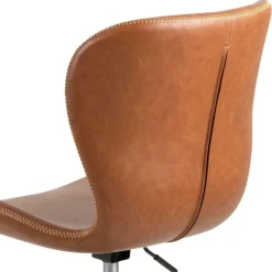 Bureaustoel PLATS PU Retro Brandy