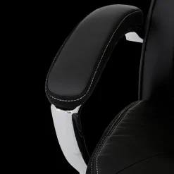 Bureaustoel ROAR met Arm PU Zwart/Chroom