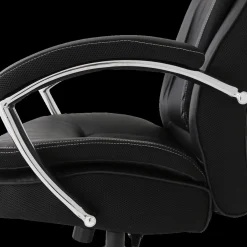 Bureaustoel ROAR met Arm PU Zwart/Chroom