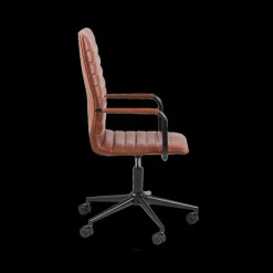 Bureaustoel SHANE PU Brandy