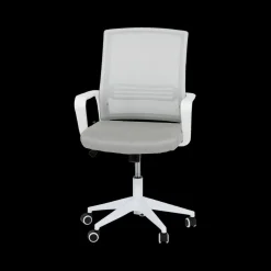 Bureaustoel TEUN Mesh Lichtgrijs/Wit