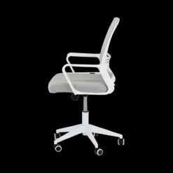 Bureaustoel TEUN Mesh Lichtgrijs/Wit