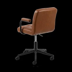 Bureaustoel WANDA PU retro leather look brandy 691B