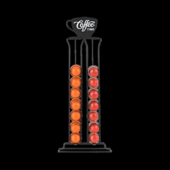 Capsulehouder COFFEE TIME Metaal Zwart