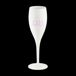 Champagneglas IT'S A GIRL 100ml Wit