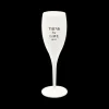 Champagneglas THINK LESS 100ml Wit
