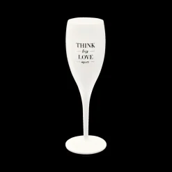 Champagneglas THINK LESS 100ml Wit