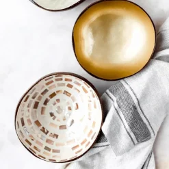 Cocosbowl NOYA Brown Mosaic Circle