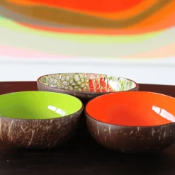 Cocosbowl NOYA Lime Green/Red Eggshel