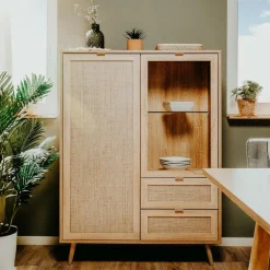 Combikast EIVISSA Sonoma Eik/Riet