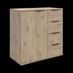 Commode BJORNE BLACK/A 1D-4L