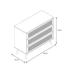 Commode CANNA 3L Naturel B90