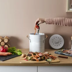 Compostemmer COMPOST Rond Met. Wit