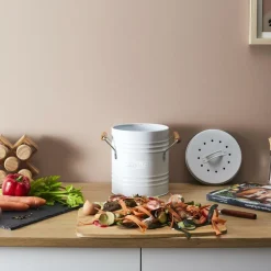 Compostemmer COMPOST Rond Met. Wit