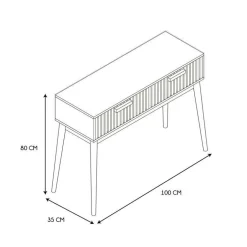 Console CALUNA Naturel B100