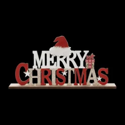 Decowood MERRY CHRISTMAS met Muts Rood