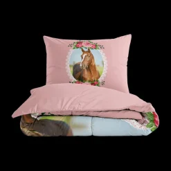 Dekbedovertrek CUTE HORSE 140 Roze