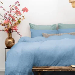 Dekbedovertrek MOUSELINE 240 Blue