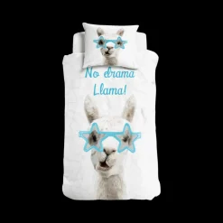 Dekbedovertrek NO DRAMA LLAMA 140x220
