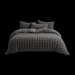 Dekbedovertrek POMPOM 240 Antraciet