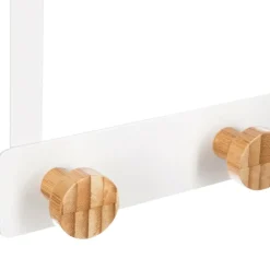 Deurkapstok ELIM Wit Metaal/Bamboe