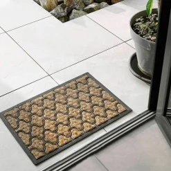 Deurmat ERWA Rechthoek 60x40 Kokos/Rubber