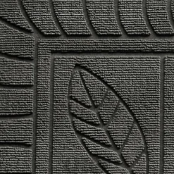 Deurmat FEUILLI Rechthoek 75x45 Grijs