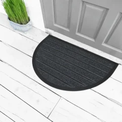 Deurmat MARKO Halve Maan 75x45 Grijs