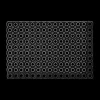 Deurmat MAURI Rechthoek 60x40 Rubber Zwart