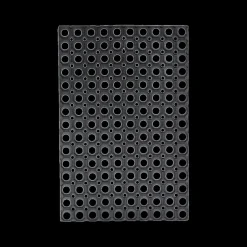 Deurmat MAURI Rechthoek 60x40 Rubber Zwart