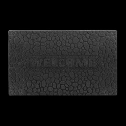 Deurmat VANIDA Welcome PVC Zwart 74x44