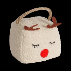 Deurstop ELEAHA Hoofd Poly Boucle Beige