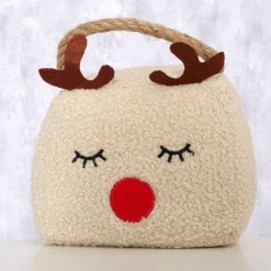 Deurstop ELEAHA Hoofd Poly Boucle Beige