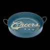 Dienblad CHEERS Met. Blauw