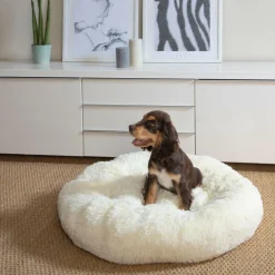 Dierenkussen WOEZEL Rnd M Ecru