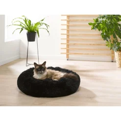 Dierenkussen WOEZEL Rnd S Zwart