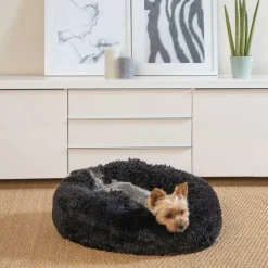 Dierenkussen WOEZEL Rnd S Zwart