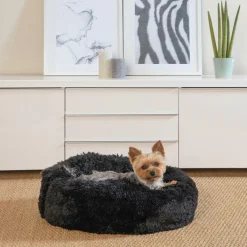 Dierenkussen WOEZEL Rnd S Zwart