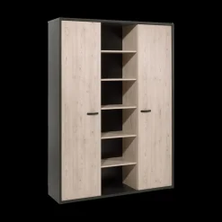 Dossierkast 6-vak UPGRADE Zwart/Kastanje