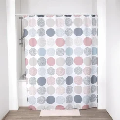 Douchegordijn ROUNDS Multi Incl. 12Haak