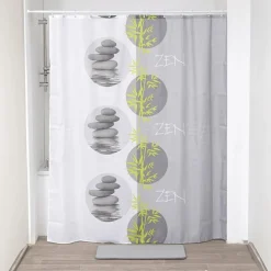 Douchegordijn ZEN Grijs Incl. 12Haak