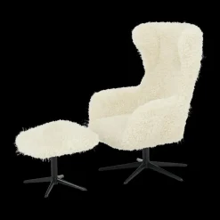 Draaifauteuil SEBASTIAN Doodle Cream