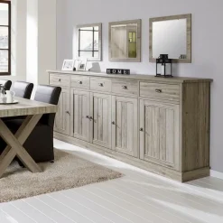 Dressoir COTTON Kristal Eik Licht Bruin B258