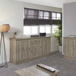 Dressoir COTTON Kristal Eik Licht Bruin