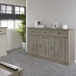 Dressoir COTTON Kristal Eik Licht Bruin